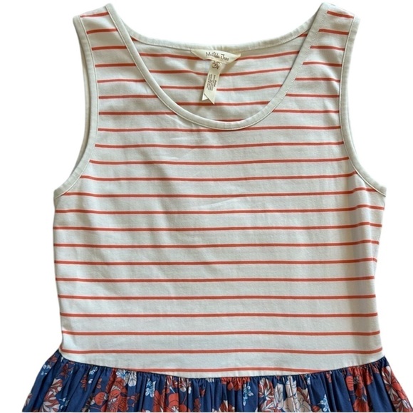 Matilda Jane Just Roll With It Sleeveless Floral Striped Dress - Picture 6 of 6